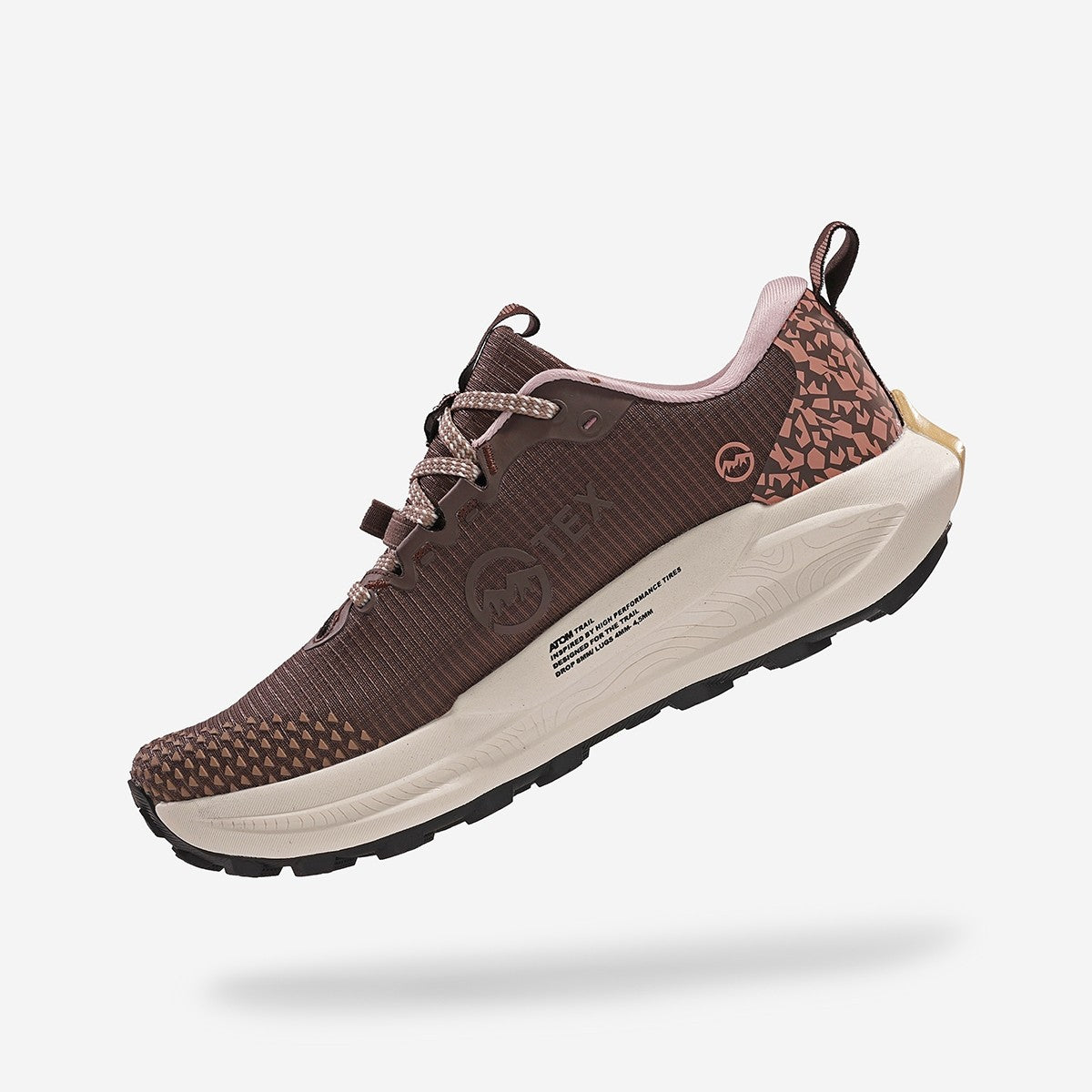 נעלי Trail Running Terra V3 AT212 לנשים עמידות למים בצבע ניוד, תמונה 3 מתוך 6